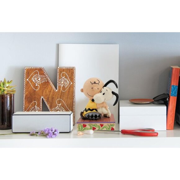 Enesco Peanuts by Jim Shore Charlie Brown and Snoopy Hugging Figurine, 4.5 Inch - Picture 7 of 8